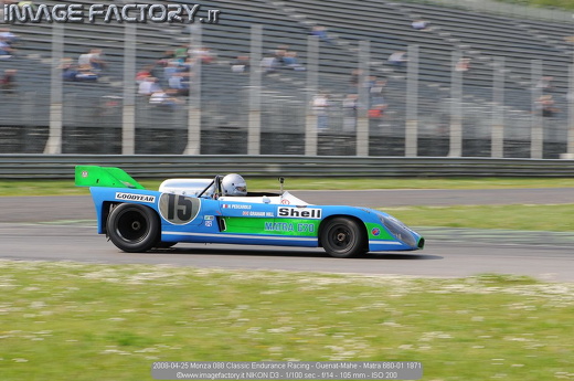 2008-04-25 Monza 088 Classic Endurance Racing - Guenat-Mahe - Matra 660-01 1971